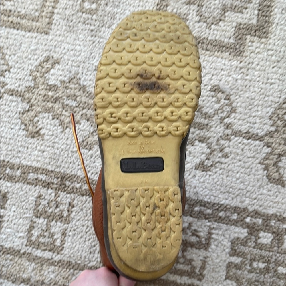 L.L. Bean Brown Leather with Black Rubber Winter Boots - Picture 8 of 9